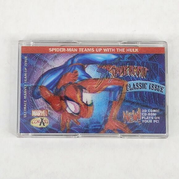 Spider Man Teams Up With The Hulk 3D Comic CD-ROM Plays on PC Marvel Classic Iss - Picture 1 of 5